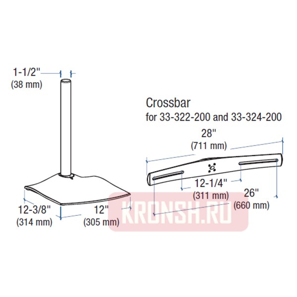 кронштейн для мониторов Ergotron DS100 (33-324-200)