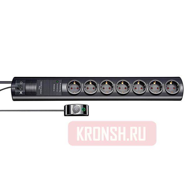 Сетевой фильтр Brennenstuhl (7 розеток, 2 м, чёрный), 1153300467