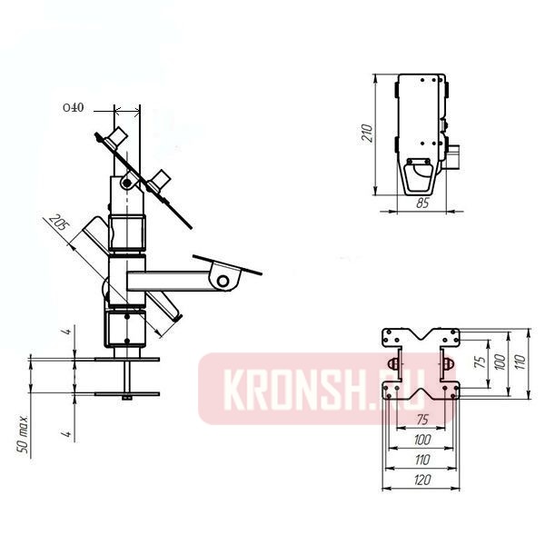 Кронштейн для кассовой техники ARTKRON K3G