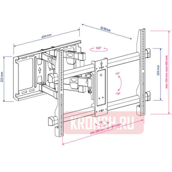 Кронштейн для телевизора Kromax Galactic-56