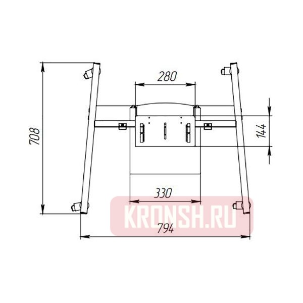 Стойка ARTKRON​ Techno-5 (чёрная)