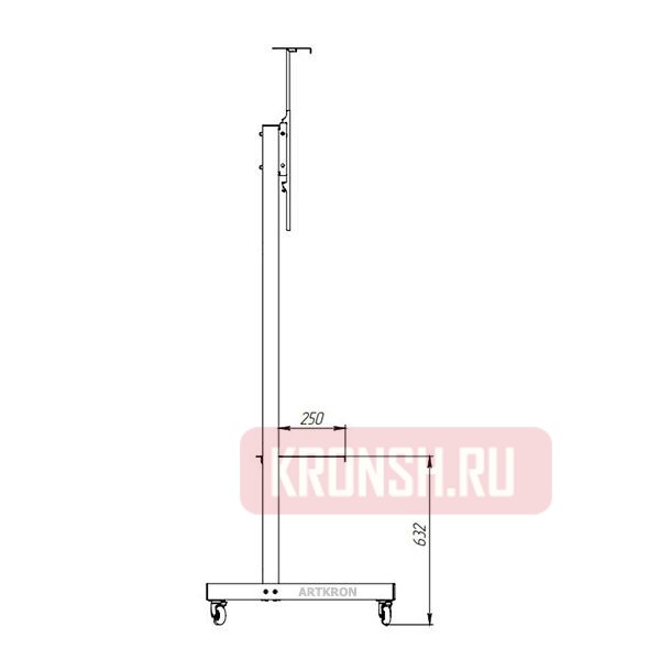 Стойка ARTKRON​ Techno-5 (чёрная)