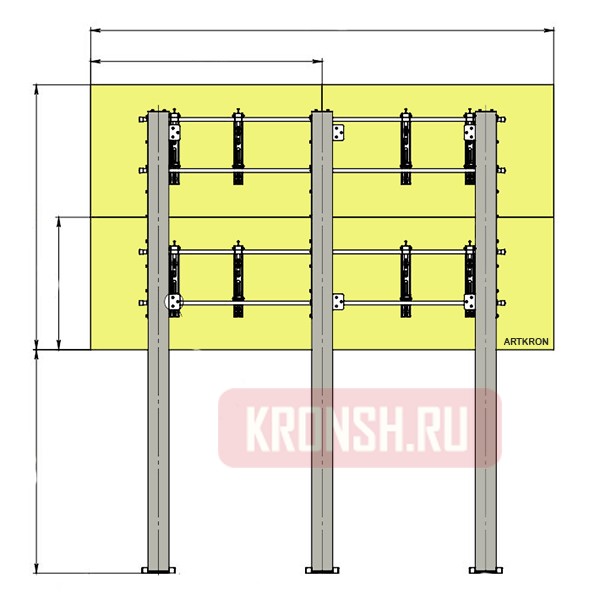 Распорный кронштейн ARTKRON VWBWF-F22