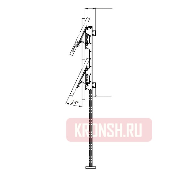 Распорный кронштейн ARTKRON VWBWF-F22