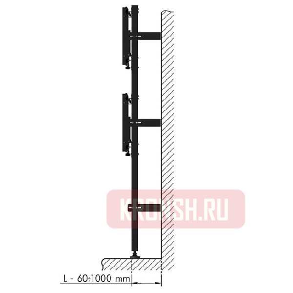 Кронштейн для видеостены Frame Spacer NS 3x2