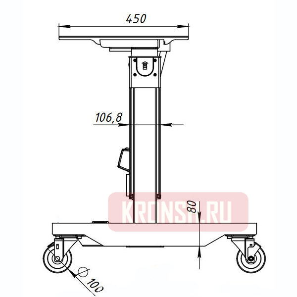 Мобильный стенд ARTKRON FM1 (чёрный) 