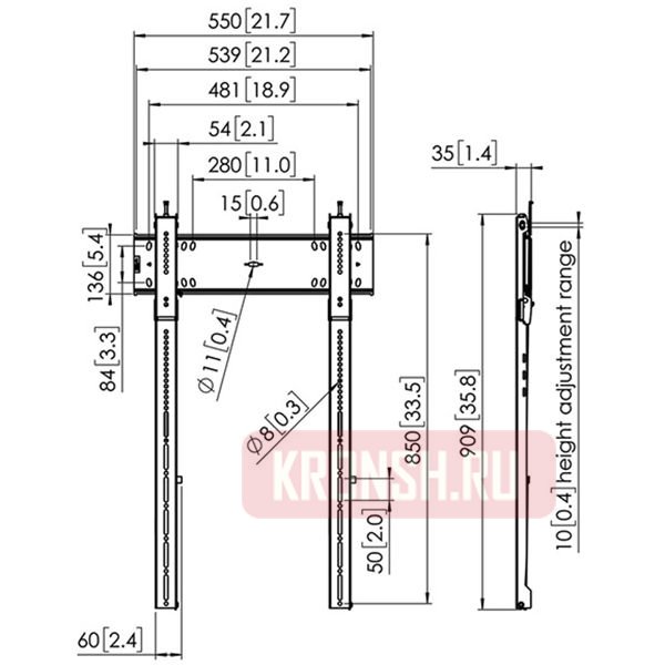 Кронштейн для телевизора Vogels PFW 6815