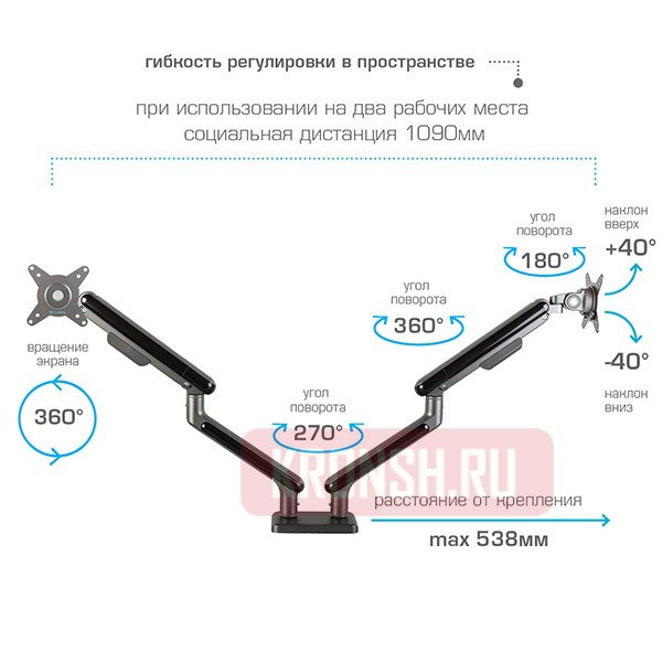 Кронштейн для мониторов Tuarex Alta-22 