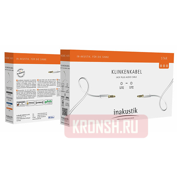 Кабель Mini-Jack 3.5 мм Inakustik Star (0,5 м), 003101005