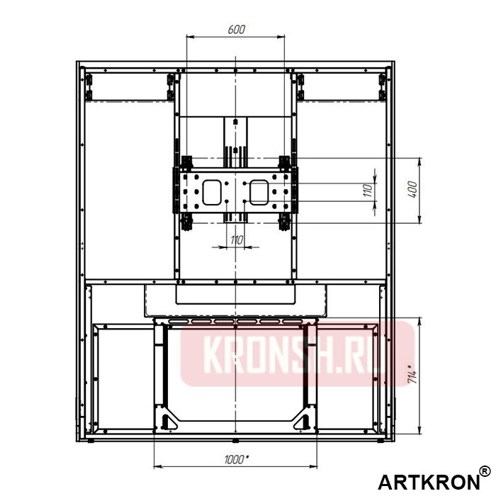Стойка ARTKRON ВКС VCS-5 (для телевизора) 
