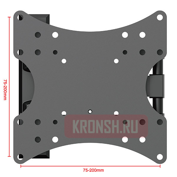 Кронштейн для телевизора Uniteki FM1672B (чёрный)  