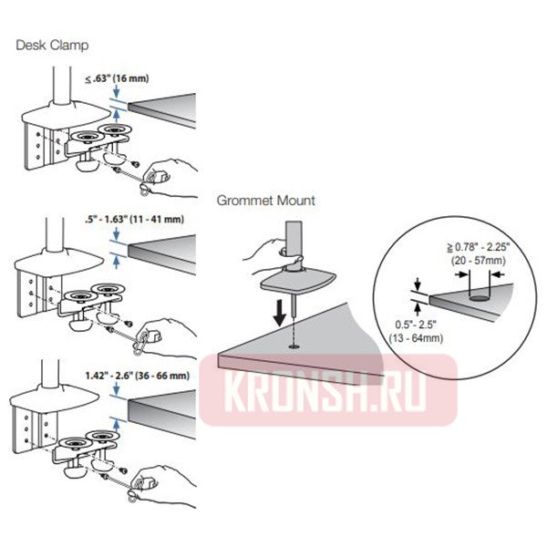 Кронштейн для двух мониторов Ergotron 45-509-216