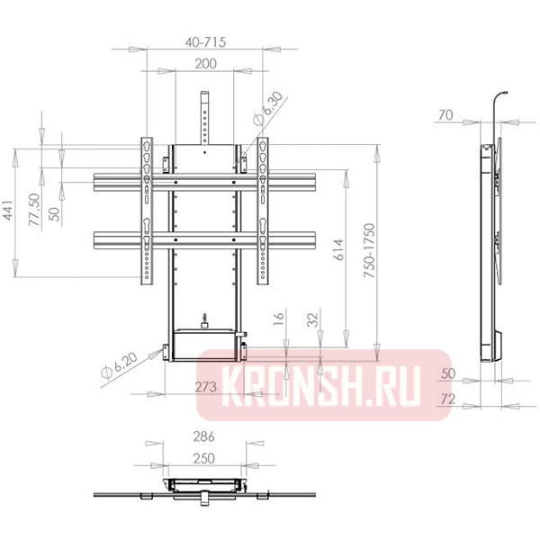 Лифт для телевизора Venset TS-1000C 