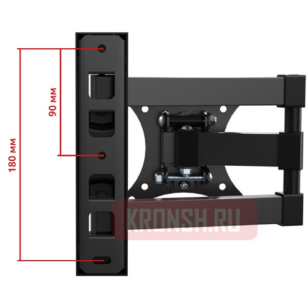 Кронштейн для телевизора Uniteki FM1617B (чёрный)   