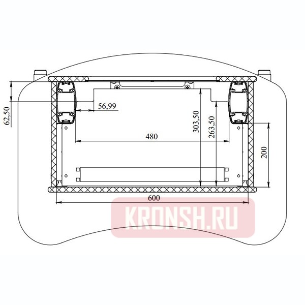 Стойка ARTKRON ВКС VCS-3 (для двух панелей)