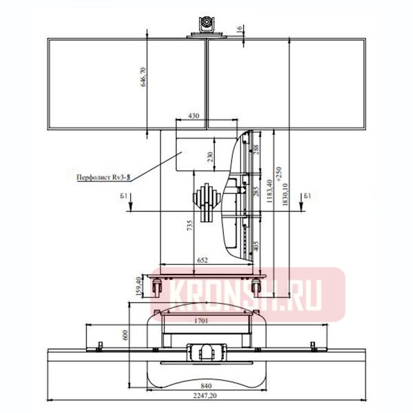 Стойка ARTKRON ВКС VCS-3 (для двух панелей)