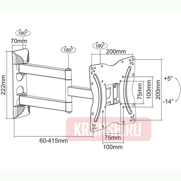 Кронштейн iTECHmount LCD-532 (белый)