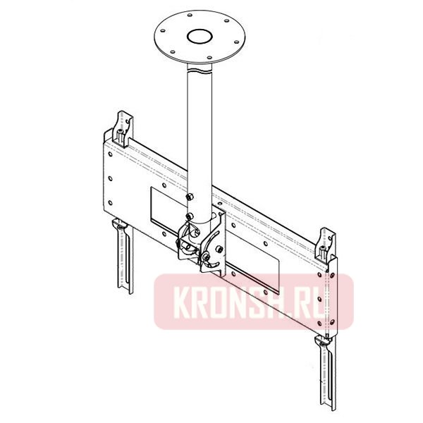 Потолочный кронштейн ARTKRON​ P1-50 (3000-4000, чёрный)