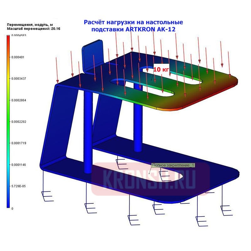 Кронштейн для акустики ARTKRON AK-13 (белый)  