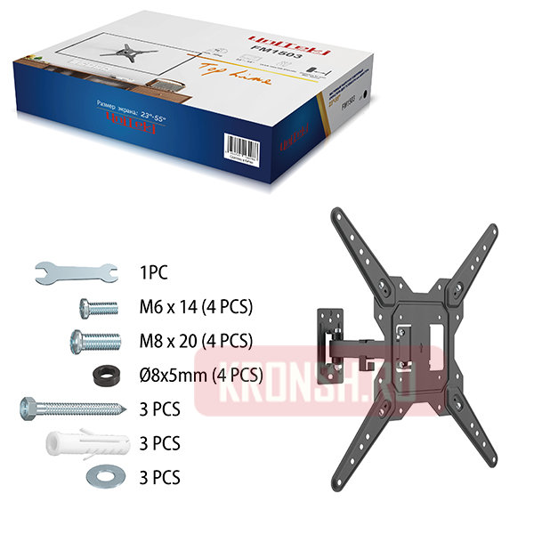 Кронштейн для телевизора Uniteki FM1503B (чёрный)   