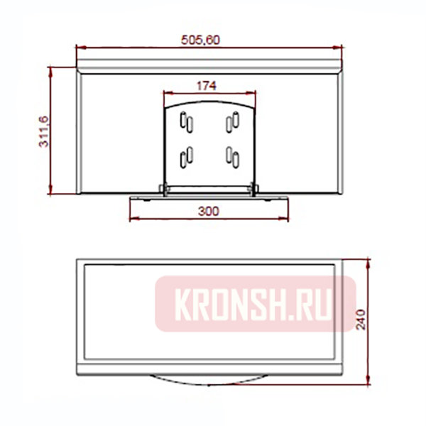 Кронштейн для монитора ARTKRON Touchscreen P1532