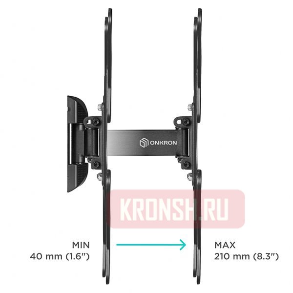 Расстояние от стены у кронштейна Onkron NP44