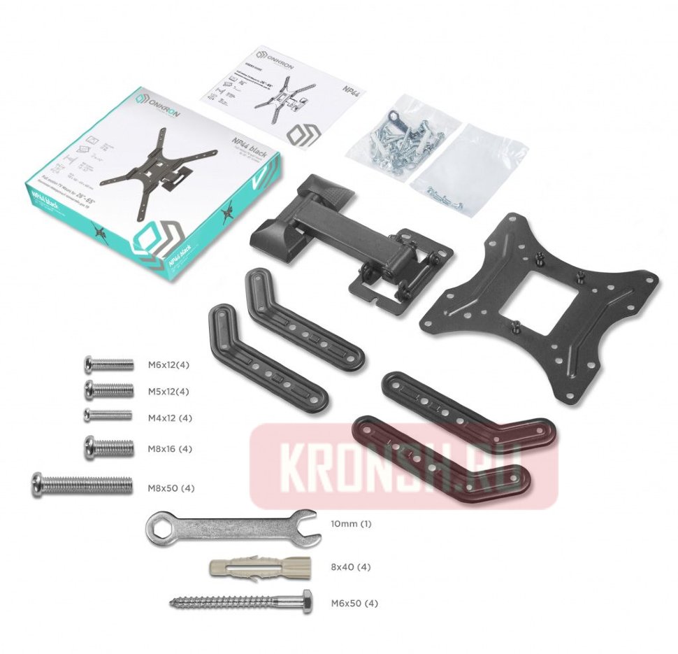 Комплектация кронштейна Onkron NP44