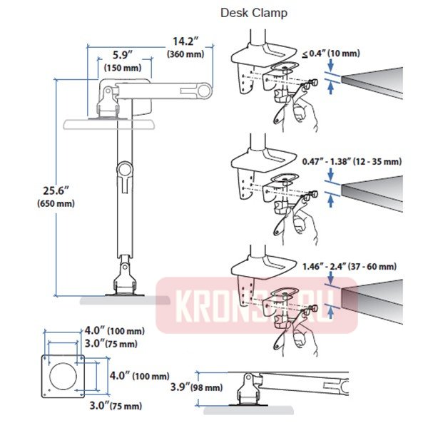 Кронштейн для монитора Ergotron 45-537-216