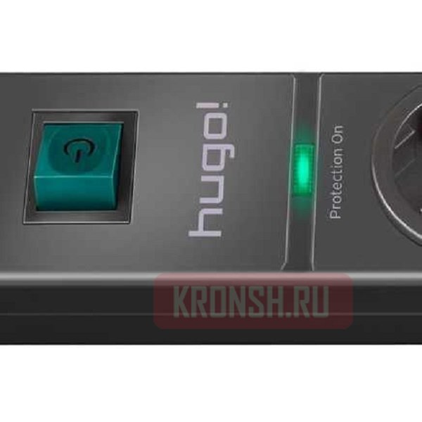 Сетевой фильтр Brennenstuhl (4 розетки, 2 м, чёрный), 1150610314