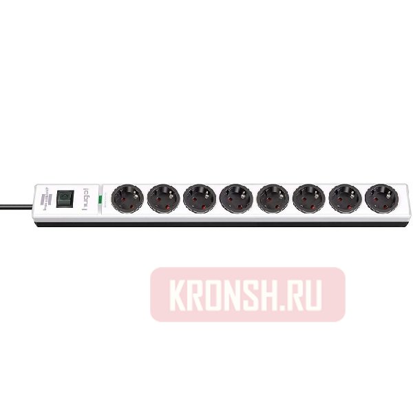 Сетевой фильтр Brennenstuhl (8 розеток, 2 м, белый), 1150610308
