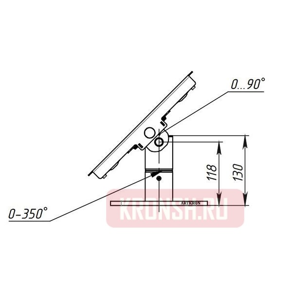 Кронштейн для планшета ARTKRON PL-90RT