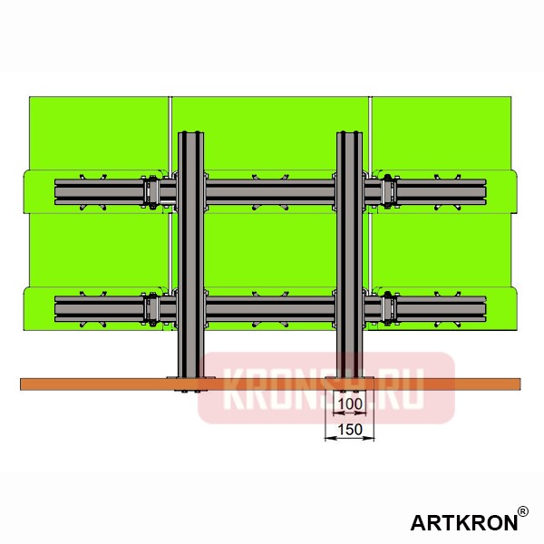 Кронштейн для мониторов ARTKRON​ 620G (чёрный)  