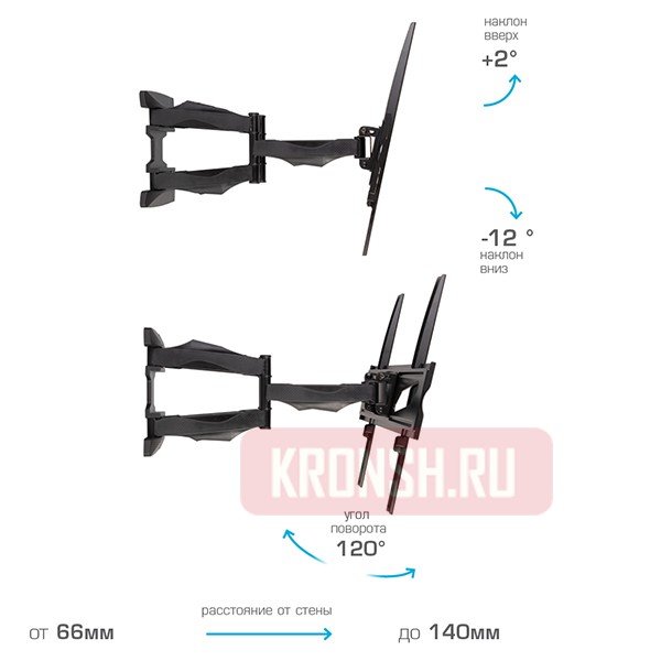 Кронштейн для телевизора Tuarex Alta-408