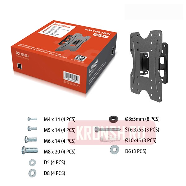 Кронштейн для телевизора Uniteki FM1801BN