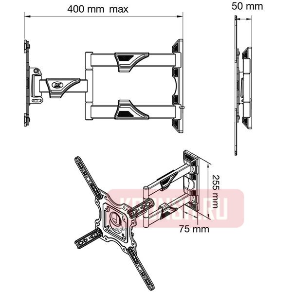 Кронштейн для телевизора NBP4 NEW