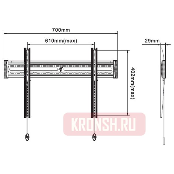 Кронштейн для телевизора NB C3-F 