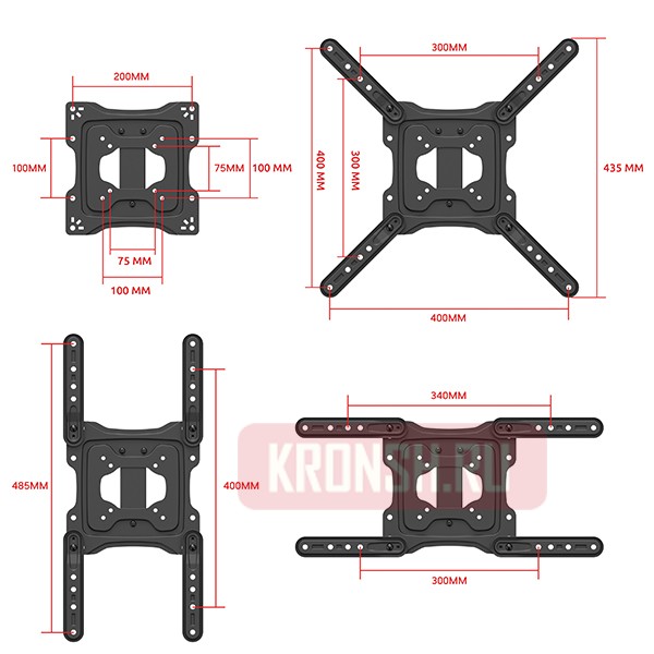Кронштейн для телевизора Uniteki FMXL946