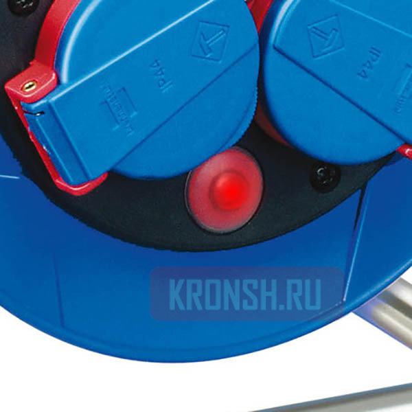 Удлинитель на катушке Brennenstuhl (3 розетки, 25 м, синий), 1218580