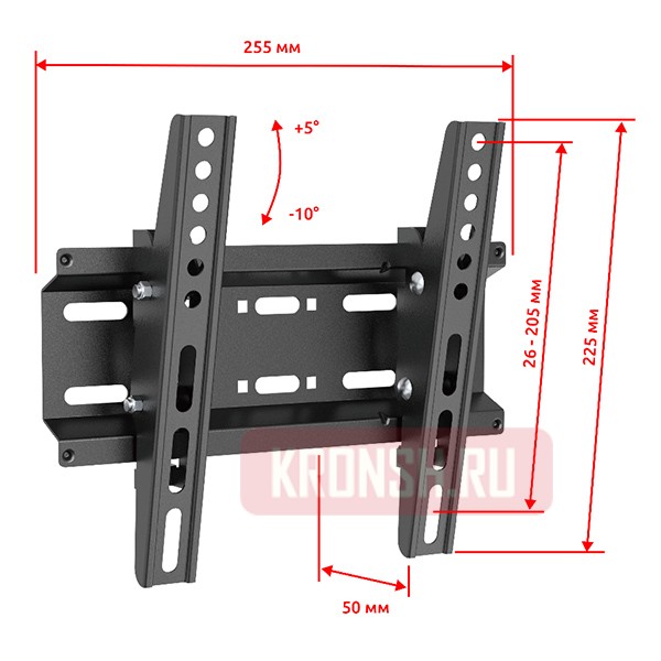 Кронштейн для телевизора Uniteki TM1202B (чёрный)  