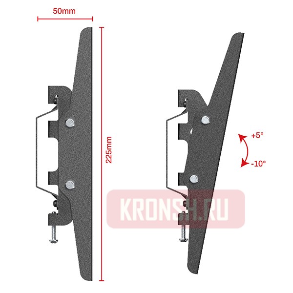Кронштейн для телевизора Uniteki TM1202B (чёрный)  