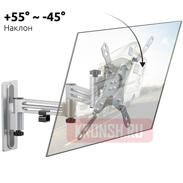 Кронштейн для телевизора Uniteki FM386AUTO (серебристый)