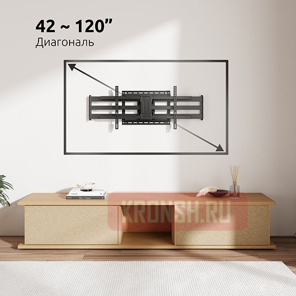 Кронштейн для телевизора Uniteki FML62N (черный)    