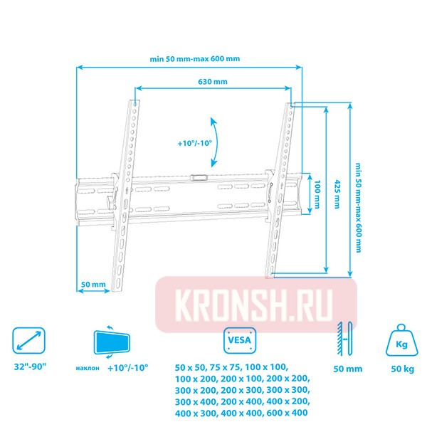 Кронштейн для телевизора Tuarex Olimp-120
