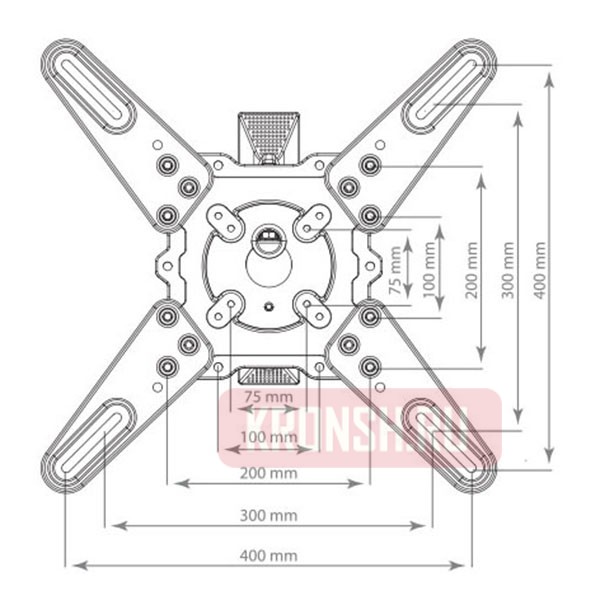 кронштейн для телевизора Kromax Atlantis-40 (белый)