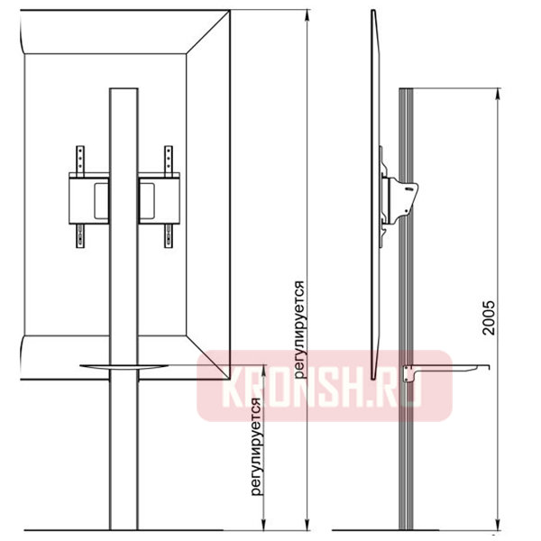 Стойка для телевизора ALG Техно C-4