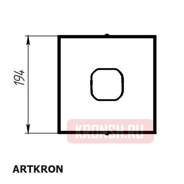 Фланец декоративный ARTKRON DF-190 (белый) 