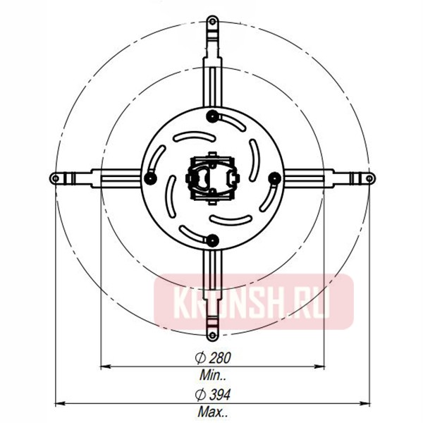 Кронштейн ARTKRON PRJ-700W (400-700 мм)