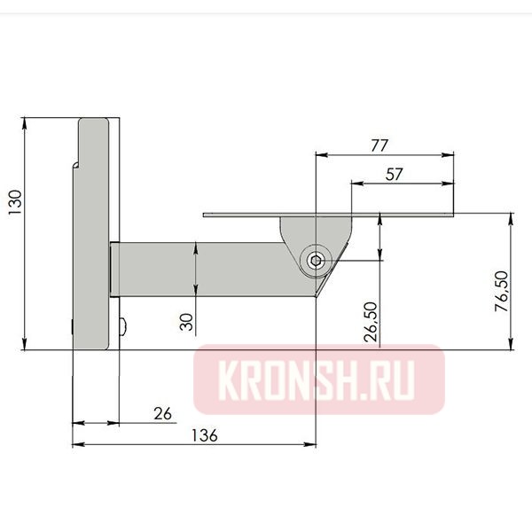 Кронштейн для камеры ARTKRON VK-9-AL