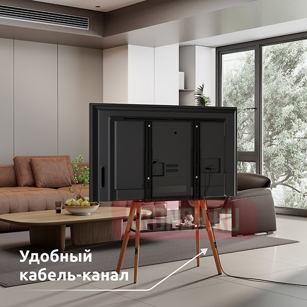 Стойка Uniteki STW008WOOD-B (чёрная) 