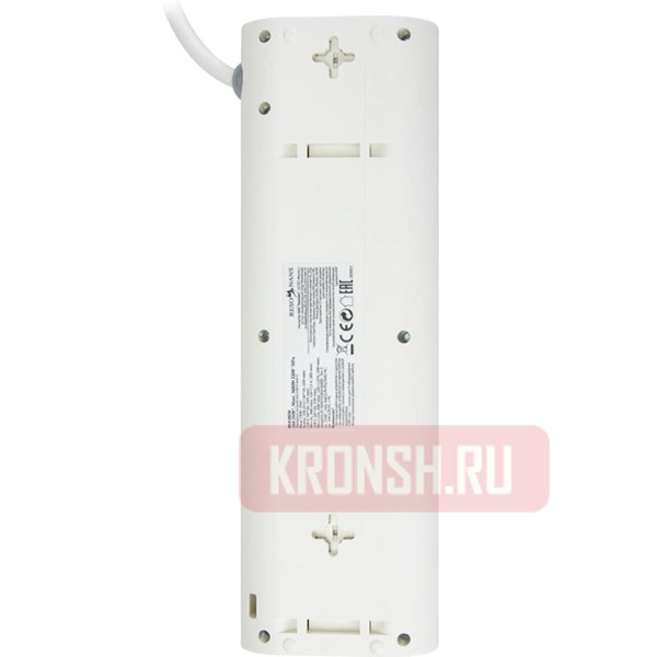 Сетевой фильтр Resonans BEA18EW (3 розетки, 2 м, белый)